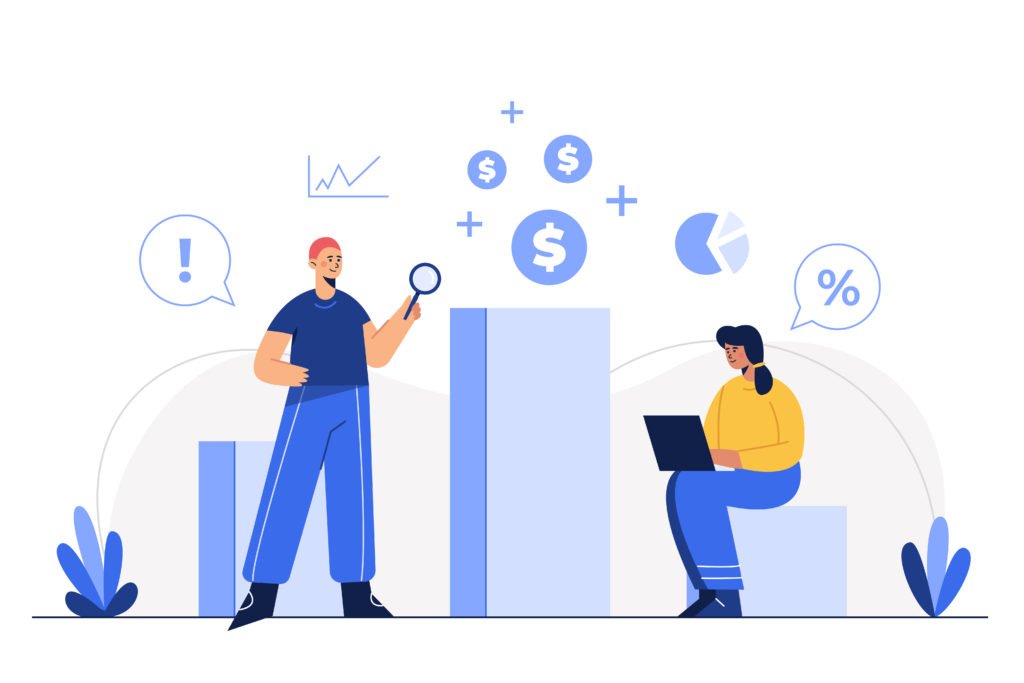 flat vector illustration employee working in office workplace, s